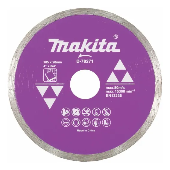 Disco Diamantado Continuo 105x20mm Makita D-78271 Foto 1