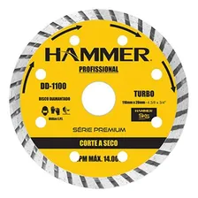Disco Diamantado Hammer Turbo 110mm Seco Gydd1100 Foto mini 1