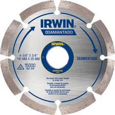 Disco Diamantado Irwin Segmentado 110mm Agua Iw13892 Foto mini 1