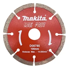 Disco Diamantado Makita Mak-fast Segmentado Seco 105mm - D08 Foto mini 1