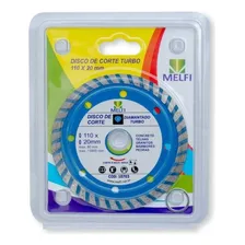 Disco Diamantado Melfi Turbo 110x20mm Corte Seco Foto mini 4