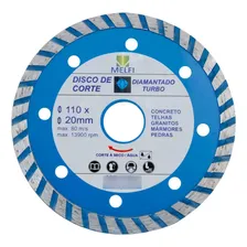 Disco Diamantado Melfi Turbo 110x20mm Corte Seco Foto mini  3