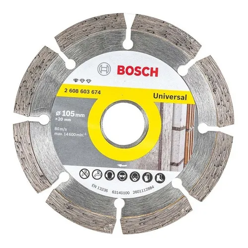Disco Diamantado Segmentado 105mm - 00 Bosch Cor Prateado Foto 1