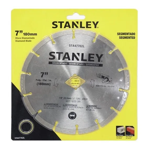 Disco Diamantado Segmentado 7 Pol. Stanley Sta47702l Foto 1