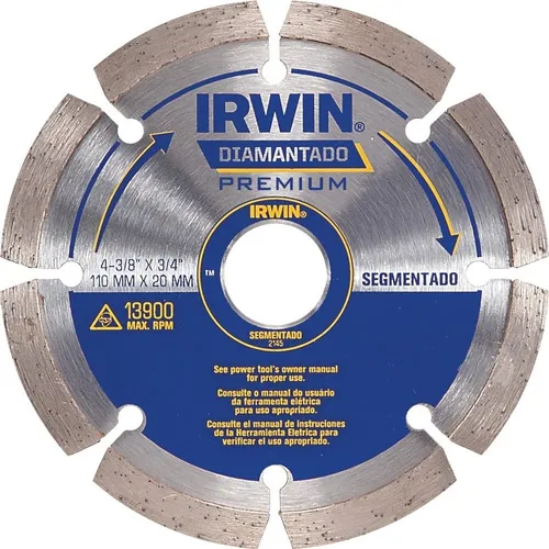 Disco Diamantado Segmentado Premium 110x20mm Iw2145 Irwin Foto 1