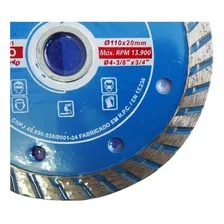 Disco Diamantado Turbo 110 X 20 Mm Disflex Foto mini 2