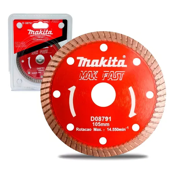 Disco Diamantado Turbo Mak Fast 4 -105mm Makita D-08791 Foto 1