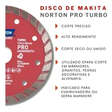 Disco Diamantado Turbo Norton 110mm C/10un Cor Vermelho Foto mini 2