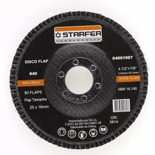 Disco Flap 4.1/2 40 Starfer Embalagem Com 10 Foto mini 1