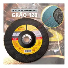 Disco Flap Starrett 7 180mm Gr120 Fds180-120fc Cor Amarelo Foto mini 4