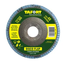 Disco Flap Zircônia 115mm Gr40 - Tafort Foto  mini 1