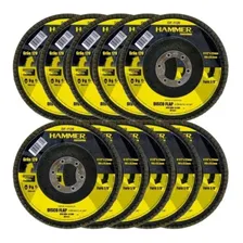 Disco Lixa Flap 4.1/2 X 22mm 10 Unidades Cor Gr60 Foto  mini 1