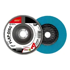 Disco Lixa Flap Zirconio 180mm Azul Adere Dfz80 Foto  mini 1