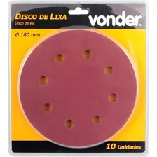 Disco Lixa Lixadeira Teto Lpv 750 C/ 10 Pçs Grão 180 Vonder Foto mini 1