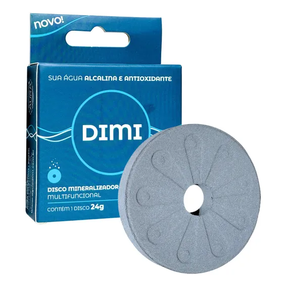 Disco Mineralizador Ionizador Alcalinizante e Antioxidante Para Água Purificada Dimi - Refil 1 Disco Cerâmico de 5,2cm com Capacidade Diária de Converter entre 4L e 6L de Água Foto 1
