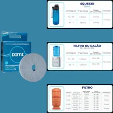 Disco Mineralizador Ionizador Alcalinizante e Antioxidante Para Água Purificada Dimi - Refil 1 Disco Cerâmico de 5,2cm com Capacidade Diária de Converter entre 4L e 6L de Água Foto mini  3