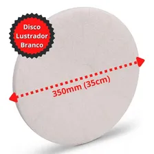 Disco Polidor Branco P/ Limpeza Piso P/ Enceradeiras 350mm Foto mini 3