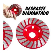 Disco Rebolo Desbaste Diamantado 7 180mm Para Concreto Lotus Cor Vermelho Foto mini 2