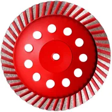 Disco Rebolo Desbaste Diamantado 7 180mm Para Concreto Lotus Cor Vermelho Foto mini 1