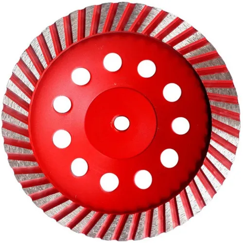 Disco Rebolo Desbaste Diamantado 7 180mm Para Concreto Lotus Cor Vermelho Foto 1