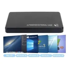 Disco rígido externo HD 1 Tb USB 2.0 3.0 1 Tera cor preta Foto mini  2