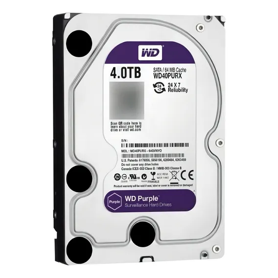 Disco Rígido Hd 4tb Sata Western Digital Purple Foto 1