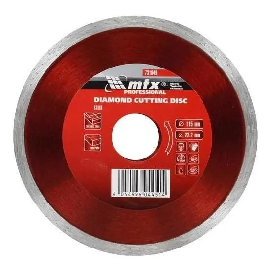 Disco Seg Diamantado 115x22,2mm, Corte A Seco/ Mtx Cor Prateado Foto 1