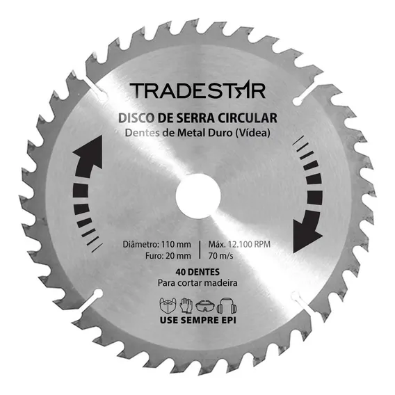 Disco Serra Circular Madeira 40 Dentes 110x20mm Makita Foto 1