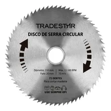 Disco Serra Circular Madeira 72 Dentes 110x20mm Makita Foto mini 1