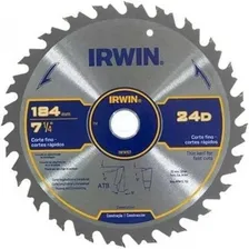 Disco Serra Circular Para Madeira 7.1.4pol 24 Dentes Irwin Foto mini 1