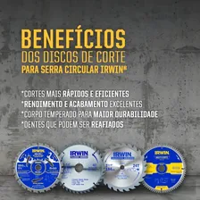 Disco Serra Circular Para Madeira 7.1.4pol 24 Dentes Irwin Foto mini 2