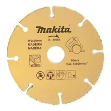 Disco Serra Para Madeira 110x20 Mm Tungstênio B-40668 Makita Cor Foto mini 1