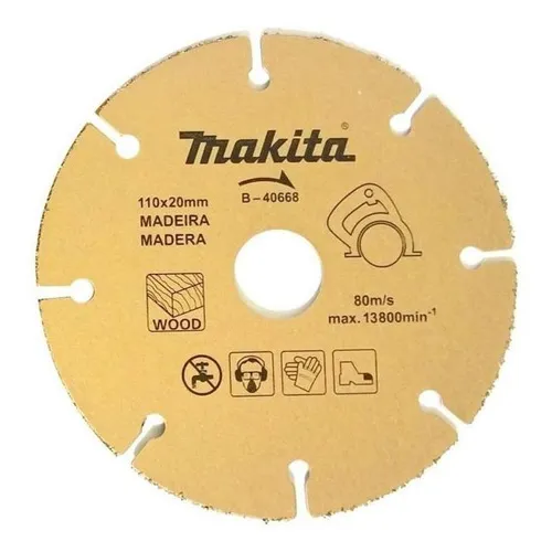 Disco Serra Para Madeira 110x20 Mm Tungstênio B-40668 Makita Cor Foto 1