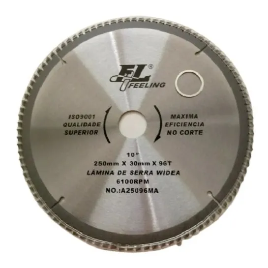 Disco Videa Aluminio/mdf 250mm 96dentes Videa 3mm Prof Foto 1