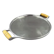 Disco/chapa De AlumĂnio 33 Cm - Com Alça De Madeira Foto mini 3