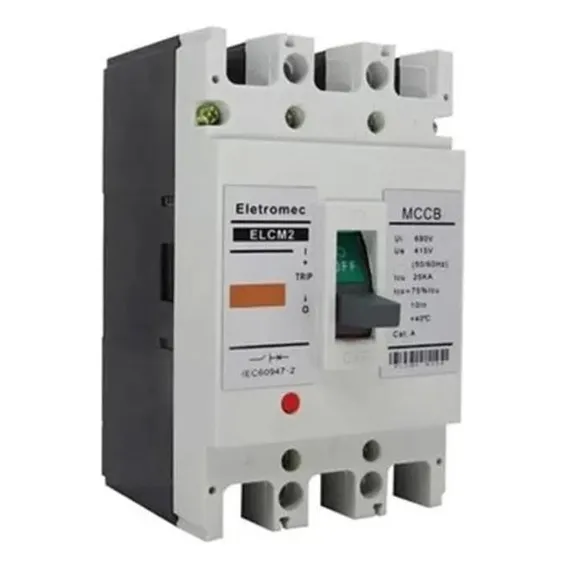 Disjuntor 100a 3p 25ka 415v Eletromec Foto 1