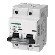 Disjuntor Bipolar 100a Alumbra Foto  mini 1