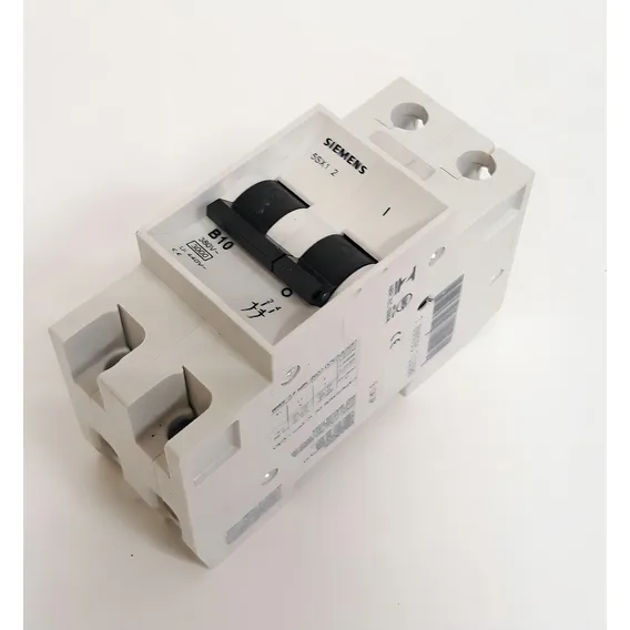 Disjuntor Bipolar 10a 5sx1 210-6 Curva B Siemens Foto 1