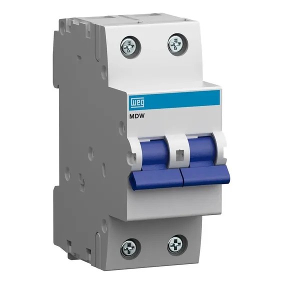Disjuntor Bipolar 10a Curva C (10076407) - Weg Foto 1