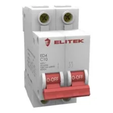 Disjuntor Bipolar 10a Elitek Foto  mini 1