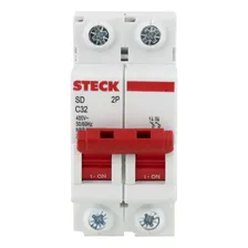 Disjuntor Bipolar 32a Curva C 3ka Sdd62c32 Steck Foto  mini 1