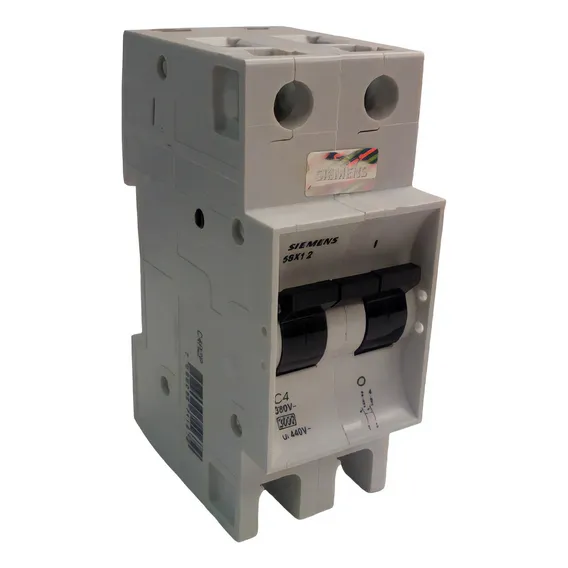 Disjuntor Bipolar 4a 5sx1 204-7 380v Siemens Foto 1
