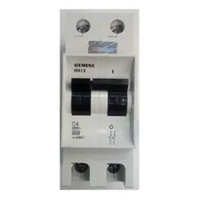 Disjuntor Bipolar 4a 5sx1 204-7 380v Siemens Foto mini  2