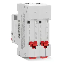 Disjuntor Bipolar 50a Curva C 3ka Sdd62c50 Steck Foto mini  3