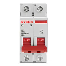Disjuntor Bipolar 50a Curva C 3ka Sdd62c50 Steck Foto mini  2