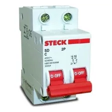 Disjuntor Bipolar 50a Curva C 3ka Sdd62c50 Steck Foto mini 4