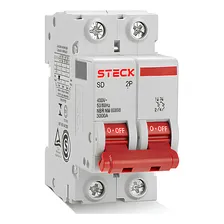Disjuntor Bipolar 50a Curva C 3ka Sdd62c50 Steck Foto  mini 1