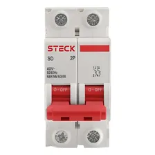 Disjuntor Bipolar 70a Curva C 4.5ka Sd62c70 Steck Foto mini  3