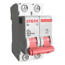 Disjuntor Bipolar 70a Curva C 4.5ka Sd62c70 Steck Foto mini  2