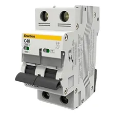 Disjuntor Bipolar Curva C 10a Din - Enerbras Foto  mini 1